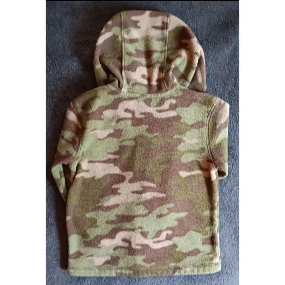 Jacket 2T Boys Wonder Kids hoodie Zip up camouflage print fleece